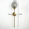 Modern Nordic Glass Ball Wall Lamp, Creative Golden Chrome Fixture with E14/E27 for Living Room, Kitchen Decoration