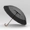 Large Windproof Umbrella 16K Wooden Handle, Big Size Golf Long Umbrella Strong for Men and Women, Japanese Style Wood