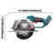 150mm Brushless Cordless Circular Saw, 6 Inch Handheld Electric Saw with Adjustable Angle for Wood, Stone, Metal, Fits