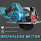 150mm Brushless Cordless Circular Saw, 6 Inch Handheld Electric Saw with Adjustable Angle for Wood, Stone, Metal, Fits