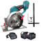150mm Brushless Cordless Circular Saw, 6 Inch Handheld Electric Saw with Adjustable Angle for Wood, Stone, Metal, Fits