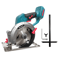 150mm Brushless Cordless Circular Saw, 6 Inch Handheld Electric Saw with Adjustable Angle for Wood, Stone, Metal, Fits
