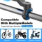 Universal Motorcycle Bike Phone Holder with Shock Absorber, 360° Rotatable MTB Handlebar Phone Stand for GPS Navigation