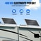 400W Solar Panel Kit, 18V Monocrystalline Modules for Off-Grid Power, 12V Battery Charging for Home, RV, Boat