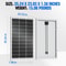 400W Solar Panel Kit, 18V Monocrystalline Modules for Off-Grid Power, 12V Battery Charging for Home, RV, Boat