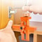 2-in-1 Cabinet Door Panel Fixed Clamp Rebounder Drilling Locator, Aluminum Quick Positioning Mount Tool for Woodworking