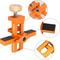 2-in-1 Cabinet Door Panel Fixed Clamp Rebounder Drilling Locator, Aluminum Quick Positioning Mount Tool for Woodworking