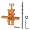 2-in-1 Cabinet Door Panel Fixed Clamp Rebounder Drilling Locator, Aluminum Quick Positioning Mount Tool for Woodworking