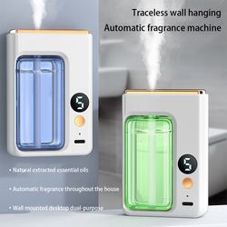 automatic aromatherapy car diffuser with digital display, essential oil humidifier for car, bathroom home deodorization
