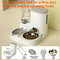 2-in-1 Automatic Cat Feeder and Water Dispenser, Integrated Food, Water Bowl for Cats and Small Dogs