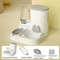 2-in-1 Automatic Cat Feeder and Water Dispenser, Integrated Food, Water Bowl for Cats and Small Dogs