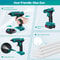 100W Cordless Hot Glue Gun Portable and Rechargeable, 20V Full Size Wireless Hot Glue Gun Battery Included