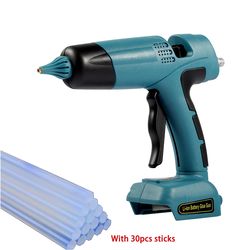 cordless hot melt glue gun for makita 18v battery, diy electric repair tool, 11mm glue sticks for crafts and repairs