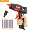 Hot Glue Gun Dual Power, Glue Sticks 11mm, Preheating Gluegun for Crafts, Wood, Electronics Repair