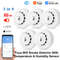 Smart Tuya Wifi BT Smoke Detector With Temperature Humidity Sensor Loud Alarm Remote Push Alert Fir 6