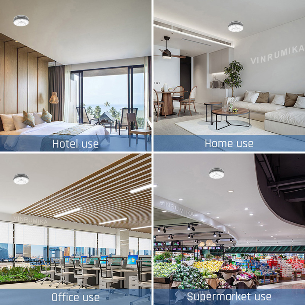 Smart WiFi Smoke Detector Tuya App Control with Lithium Battery, Fire Alarm Sensor for Kitchen Shop Parlor Room