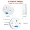 CO and Smoke Alarm Carbon Monoxide Smoke Detector, Combination CO Alarm Fire Alarm for Home Bedroom Kitchen