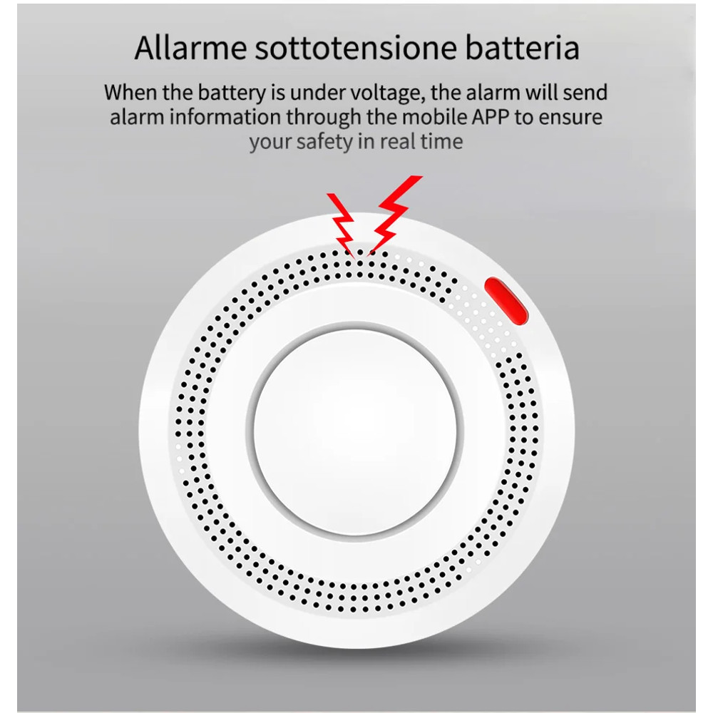 Smart WiFi Smoke Detector Tuya App Remote Monitoring Comprehensive Detection Works With Alexa Googl 4