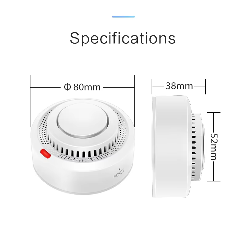 Smart WiFi Smoke Detector Tuya App Remote Monitoring Comprehensive Detection Works With Alexa Googl 5