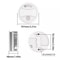 WiFi Fire Protection Smoke Detector Sensor, Tuya Smart Alarm Fire Smoke Detector, Smart Life App Home Security Alarm