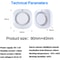 Battery Operated Photoelectric Smoke Alarm 85dB Loud, LED Test Button, Ceiling Mounted Home Bedroom Smoke Detector