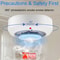 Battery Operated Photoelectric Smoke Alarm 85dB Loud, LED Test Button, Ceiling Mounted Home Bedroom Smoke Detector