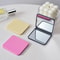 Portable 2-Face Makeup Mirror Square, Compact Hand Pocket Double-Sided Makeup Mirror, Cute Girls Gift Multiple Colors