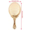 Retro Hand Mirror Rose Gold Portable, Vintage Makeup Oval Round Noble Beauty Tool, Travel Cosmetic Handheld Mirror