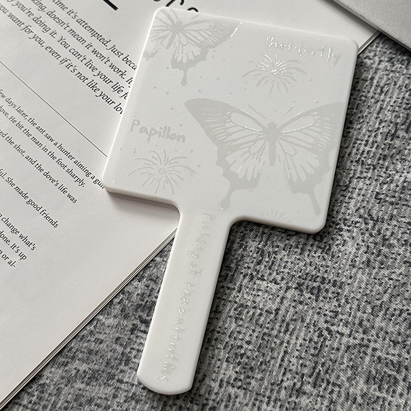 Mini Hand Held Desktop Cosmetic Makeup Mirror Vintage Butterfly Square Mirror Travel Portable Beaut 7