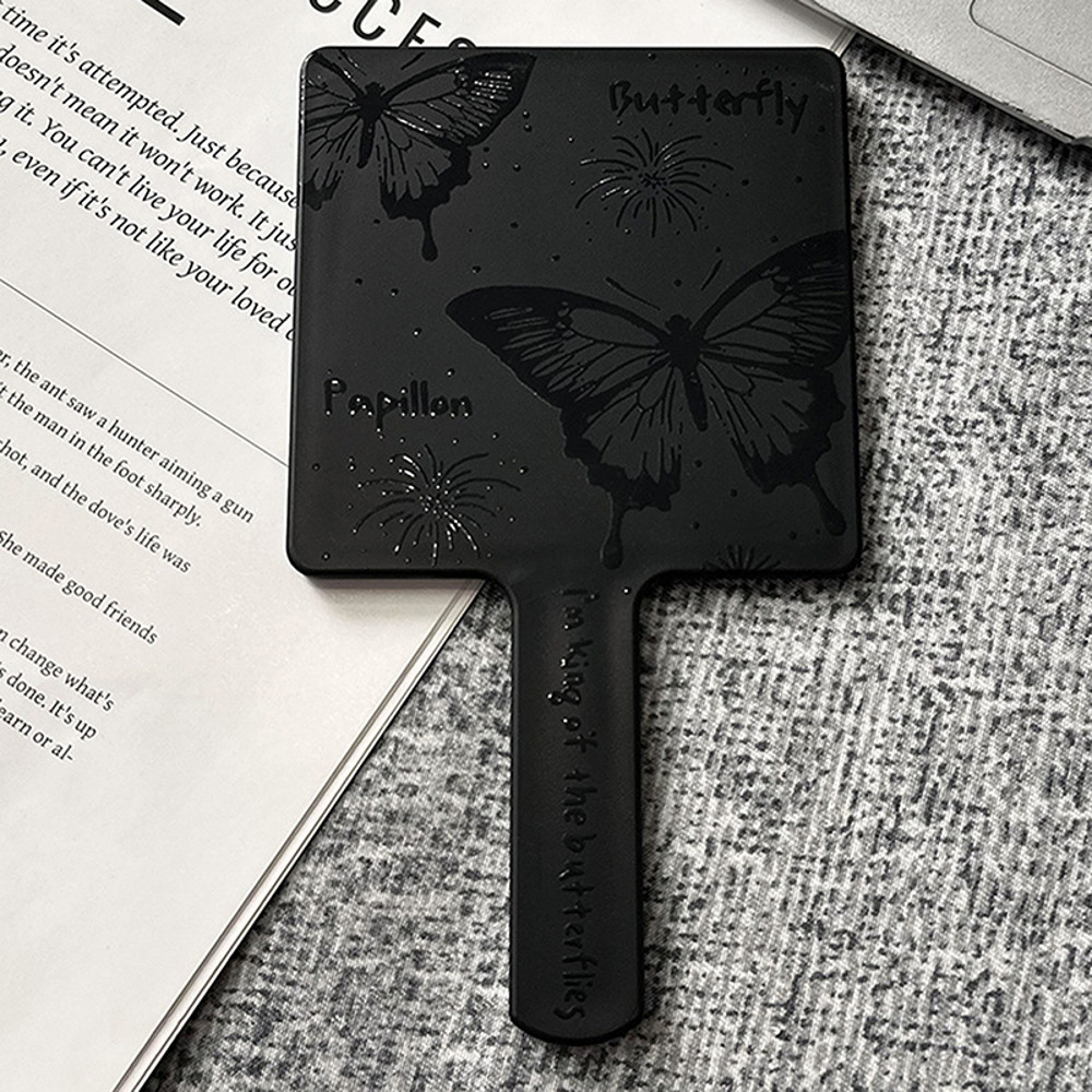 Mini Hand Held Desktop Cosmetic Makeup Mirror Vintage Butterfly Square Mirror Travel Portable Beaut 8