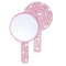 Fashionable Women Mirror Eyelash Extension Mirror, Diamond Hand Mirror, High End Beauty Handle Cosmetics Mirror