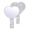 Fashionable Women Mirror Eyelash Extension Mirror, Diamond Hand Mirror, High End Beauty Handle Cosmetics Mirror