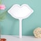 Custom Portable Square Lip Handheld Mirror Pink White Red, Cute Small Makeup Mirror for Daily Cosmetic Use, Travel
