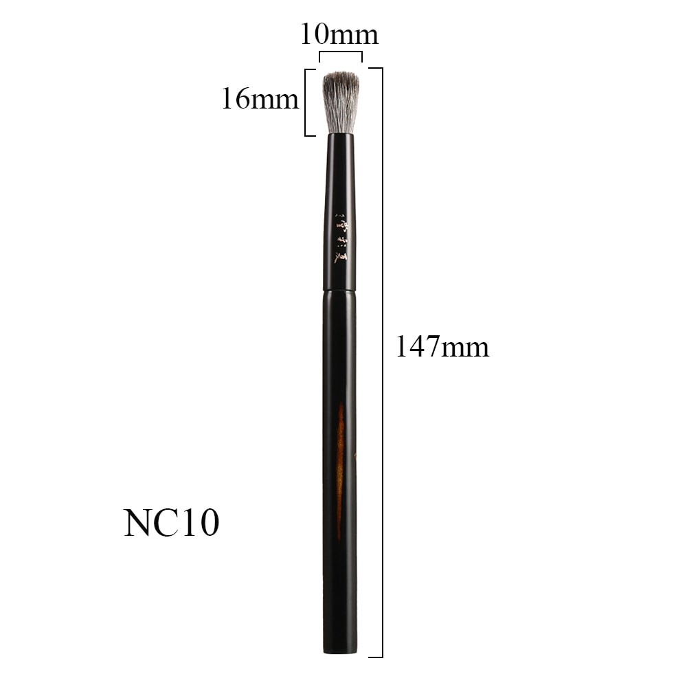 Luxury Handmade Make Up Brush, Small Stippling Brush Soft Lynx Goat Hair, Professional Raw Lacquer Handle Makeup Brushes