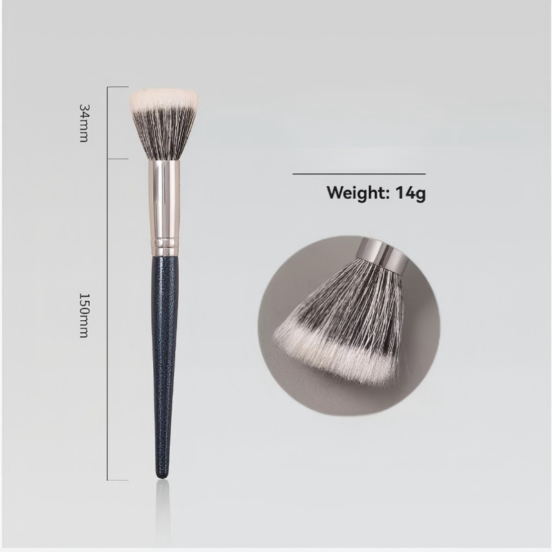 Dual-Fiber Stippling Brush, Dotting Makeup Brush for Liquid and Cream Products, Easy Blending, Vegan and Cruelty-Free