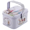 White Rabbit Toffee Tin Can, Small Suitcase Storage Can, Decorative Tin Metal Candy Box Gift for Treats Party Storage