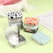 Rectangular Flip Metal Tin Box with Lid, Mini Small Storage Container Kit, Candy Pill Case Organizer for Home and Party