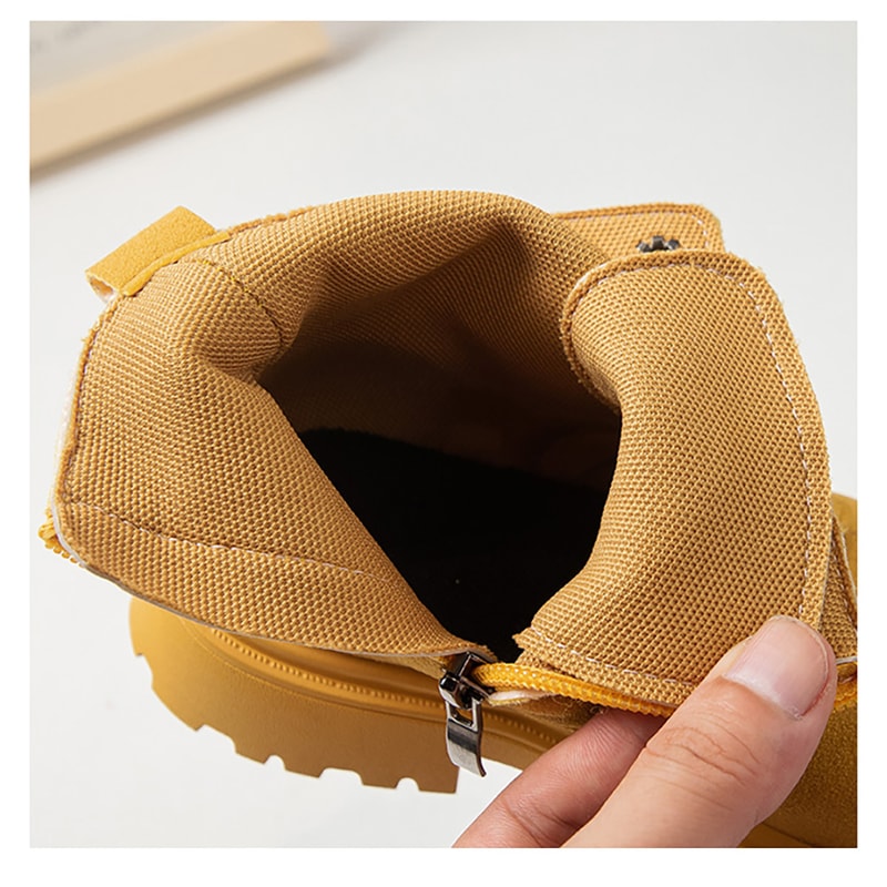 PU Leather Autumn Fashion Boots For Girls, Trend Teenager Girl's Boots, Waterproof Platform Kids Boots