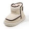 Luxury Fashion Cute Soft Kids Snow Boots, Winter Girls Short Boots Plush, Outdoor Non Slip School Hiking Cotton Shoes