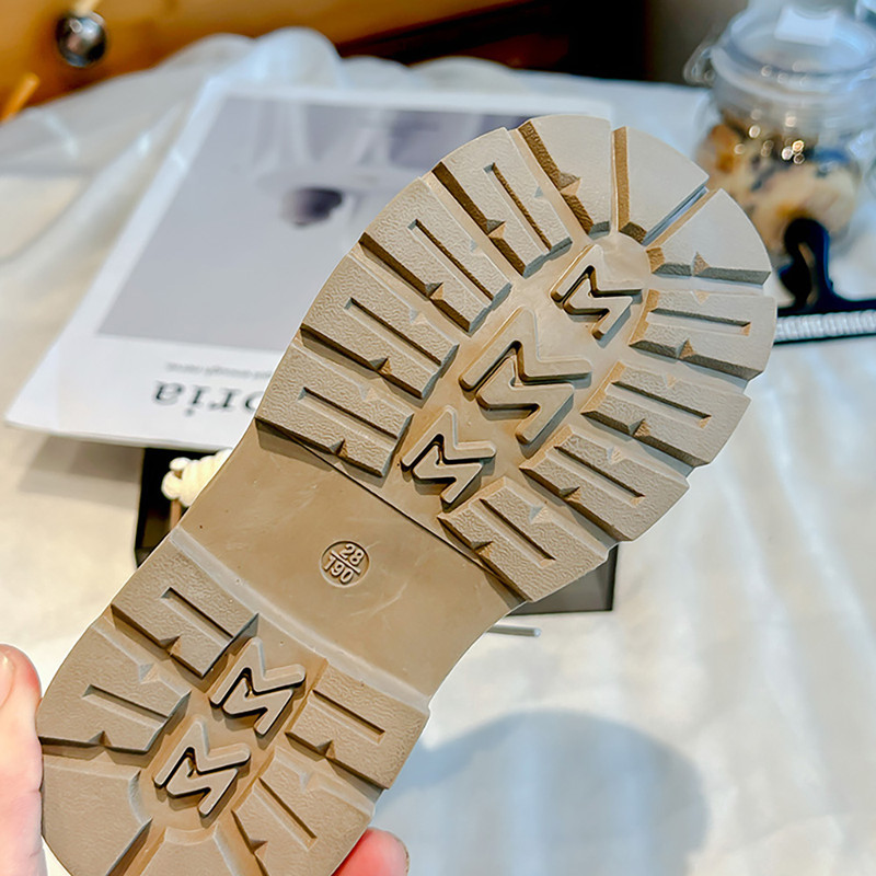 Girls PU Leather Boots, Waterproof Platform Children's Ankle Boots, Soft Soled Outdoor Fashion Trend Boots for Kids