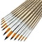 Professional Round Artist Paint Brushes Set, Pointed Tip Nylon Hair, Watercolor Brush For Acrylic Painting