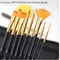 Paint Brushes Set for Watercolor Acrylic Oil, Nylon Hair Wood Handle, Professional Art Supplies for Kids and Adults