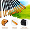 Paint Brushes Set for Watercolor Acrylic Oil, Nylon Hair Wood Handle, Professional Art Supplies for Kids and Adults