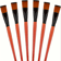 Flat Paint Brushes, Nylon Artist Brushes for Painting, Synthetic Oil Paint Brushes for Art and Crafts
