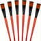 Flat Paint Brushes, Nylon Artist Brushes for Painting, Synthetic Oil Paint Brushes for Art and Crafts