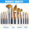 Mix Paint Brush Set Nylon Hair Brushes for Acrylic, Oil, Gouache, Body, Face, Nail Art, Kids and Adults