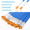 50Pcs Painting Brushes Set Round and Flat Nylon Hair Paint Brush for Watercolor, Oil, Acrylic, Kids Art and Craft