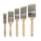 Professional Paint Brushes Set Pack of 5, Durable Sash Brushes with Soft Tapered Filament for Walls, Cabinets, Fence