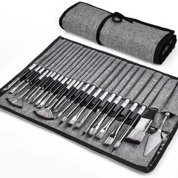 artist paint brushes set, acrylic oil watercolor brushes with wooden handle, professional painting tools for artists