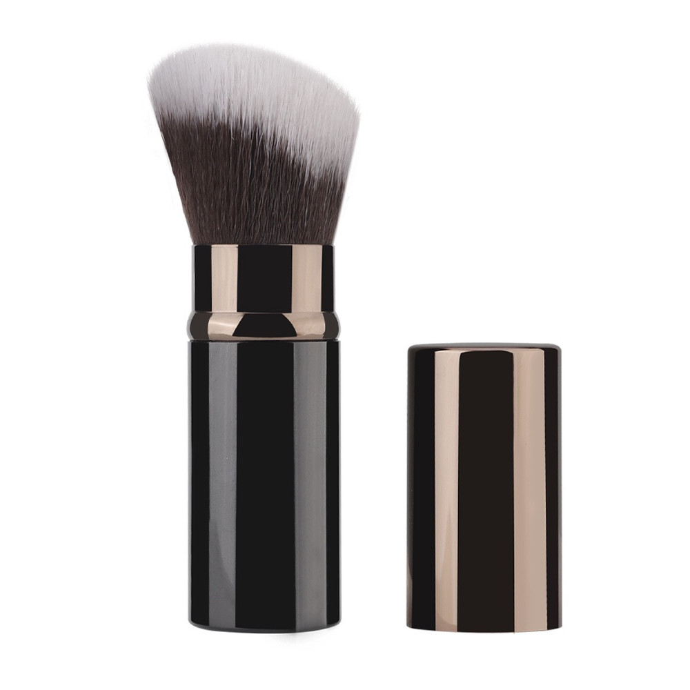 Retractable Mini Travel Makeup Brush Powder Contour Brush Professional Tool For Blush Loose Powder 4